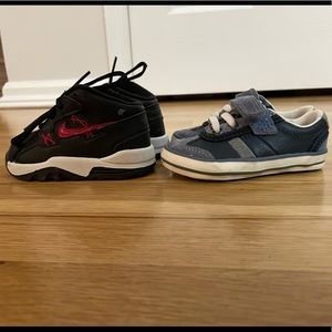 2 pairs toddler boys 4 sneakers